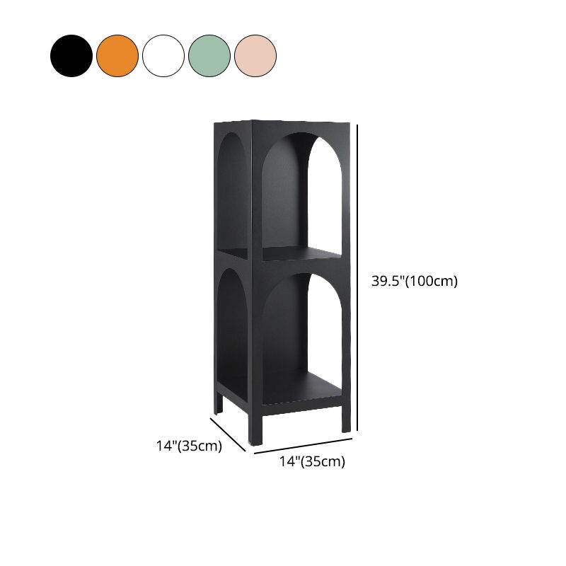 Modern Style Bookcase 13.78" Wide Metal Closed Back Bookshelf for Home Clearhalo 'Bookcases' 'furn' 'furn_bookcases' 'Furniture' 'furniture_bookcases' 'Office Furniture' 1200x1200_864cc4e5-b922-4359-8259-6dc3e59e8f30