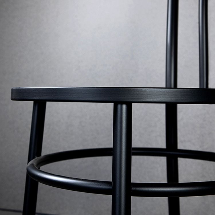 Sedie da pranzo in metallo sedie industriali di Windsor posteriori per bar