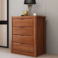 Modern 15,74 "Wide Accent Chest Brown Rubberwood -borst met laden