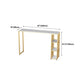 Artificial Marble Rectangle Bar Table Luxurious Bar Table with Double Pedestal in Gold Clearhalo 'Bar Furniture' 'Bar Tables' 'bar_tables' 'furn' 'furn_bar_tables' 'Furniture' 'Kitchen & Dining Furniture' 1200x1200_86507516-c248-4406-bc0c-9a4a0eb15400