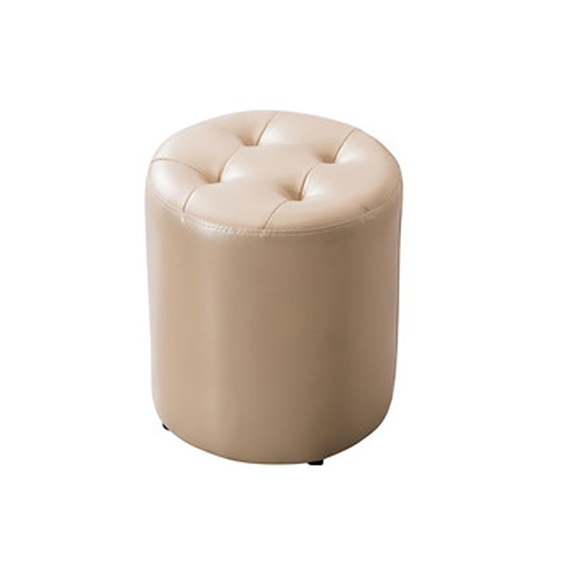 Modern Leather Pouf Water Resistant Round Pouf for Living Room Clearhalo 'furn' 'furn_ottomans_poufs' 'Furniture' 'Living Room Furniture' 'Ottomans & Poufs' 'ottomans_poufs' 1200x1200_86508995-7d35-4e12-b600-b29a56e5e1f5