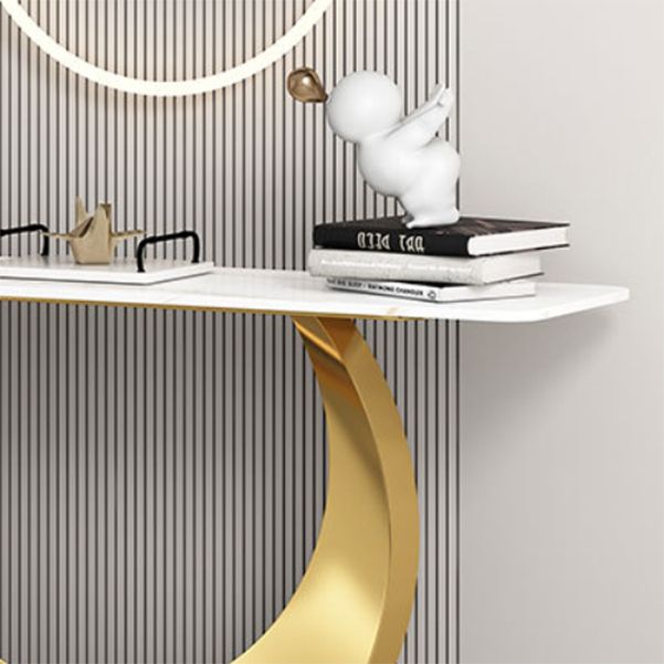 Tabla de acento de consola contemporánea mesa de consola rectangular en piedra