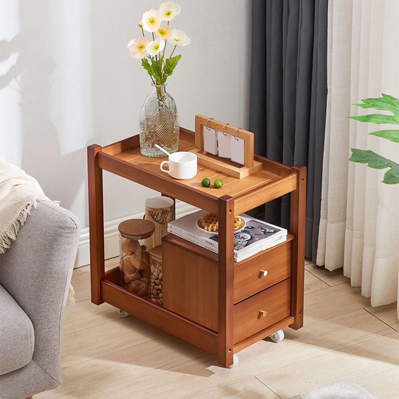 11" Wide Contemporary Cocktail Table Storage Rectangle Coffee Table with Casters Clearhalo 'Coffee & Accent Tables' 'Coffee Tables' 'coffee_tables' 'furn' 'furn_coffee_tables' 'Furniture' 'Living Room Furniture' 1200x1200_8652567a-7516-4028-8332-718e414cbe6c