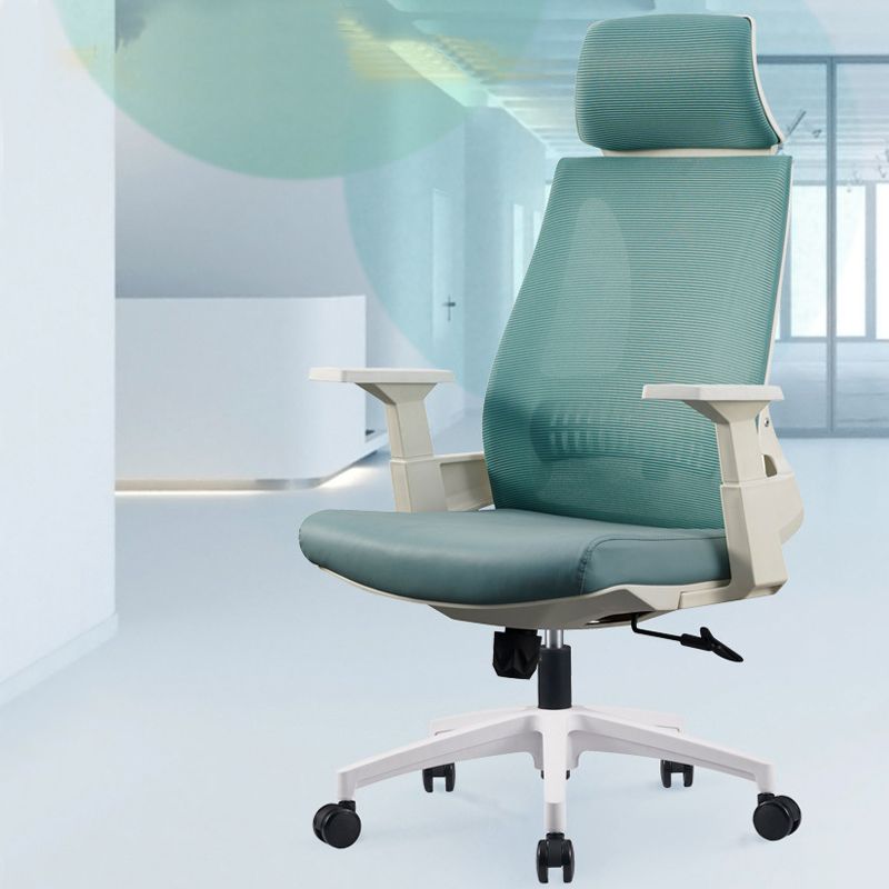 Modern Desk Chair Mesh Conference Chair in Black/Blue High-Back Chair with Wheels Clearhalo 'furn' 'furn_office_chair' 'Furniture' 'Office Chairs' 'Office Furniture' 'office_chair' 1200x1200_8654d991-0782-499f-9e96-8f6b29475067