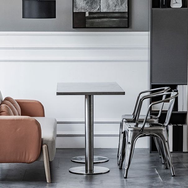 1/2/3/5 Pièces Ensemble de bar industriel tabouret et ensemble de tableaux en acier inoxydable