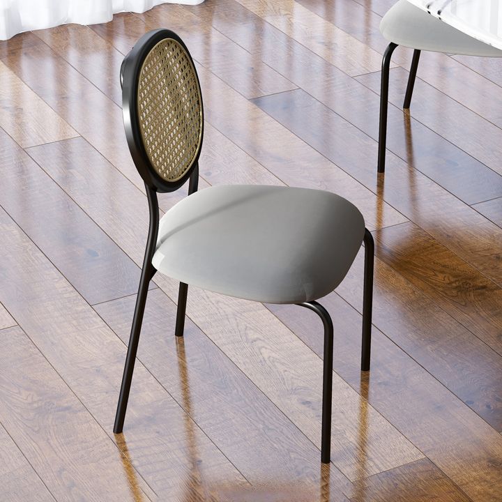 Upholstered Armless Dining Chairs Open Back Side Chair with Metal Legs Clearhalo ' kitchen&dining_furn' 'Dining Chairs' 'Dining Tables & Seating' 'dining_chair' 'furn' 'furn_dining_chair' 'Furniture' 'furniture_dining_chair' 'Kitchen & Dining Furniture' 'kitchen' 1200x1200_86576809-c1c6-4b86-b7f5-ff8db4a30450