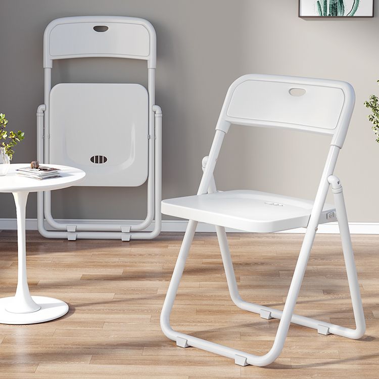 Contemporary Metal Dining Chairs Home Folding Open Back Dining Side Chair Clearhalo ' kitchen&dining_furn' 'Dining Chairs' 'Dining Tables & Seating' 'dining_chair' 'furn' 'furn_dining_chair' 'Furniture' 'furniture_dining_chair' 'Kitchen & Dining Furniture' 'kitchen' 1200x1200_865821a0-2af8-45f6-865b-61e3ac6cbc9b