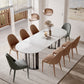 Simplicity Style Oval Double Furniture Stone Dining Table for Dining Room Clearhalo 'Dining Tables & Seating' 'Dining Tables' 'dining_table' 'furn' 'furn_dining_table' 'Furniture' 'furniture_dining_table' 'Kitchen & Dining Furniture' 'kitchen' 'kitchen_dining_table' 1200x1200_8658ffb5-8436-4da6-b120-cb4668383268