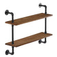 Brown Bookshelf Industrial Style Wall Mounted Bookcase for Home Office Clearhalo 'Bookcases' 'furn' 'furn_bookcases' 'Furniture' 'furniture_bookcases' 'Office Furniture' 1200x1200_865b25e0-0cb9-459b-b935-e7564ad78c58