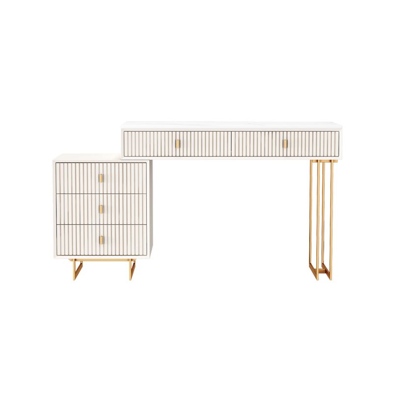 Table de vanité de 29,92 "avec tiroirs en pierre de maquillage en pierre