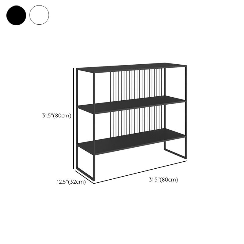 Contemporary Horizontal Metal Bookshelf Open Back Bookcase with Shelves Clearhalo 'Bookcases' 'furn' 'furn_bookcases' 'Furniture' 'Office Furniture' 1200x1200_865c888f-b15b-431f-8fbf-93ccfdb1e1ac
