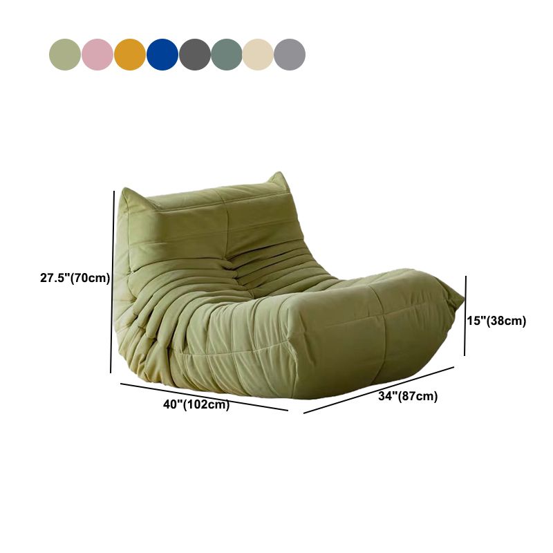 Mid-Century Modern Armless Lounge Chair Fixed Back Accent Room Chair for Bedroom Clearhalo 'Accent Chairs' 'accent_chairs' 'Chairs & Seating' 'furn' 'furn_accent_chairs' 'Furniture' 'Living Room Furniture' 1200x1200_865c9481-83b0-49e1-bf9d-4939461263cc