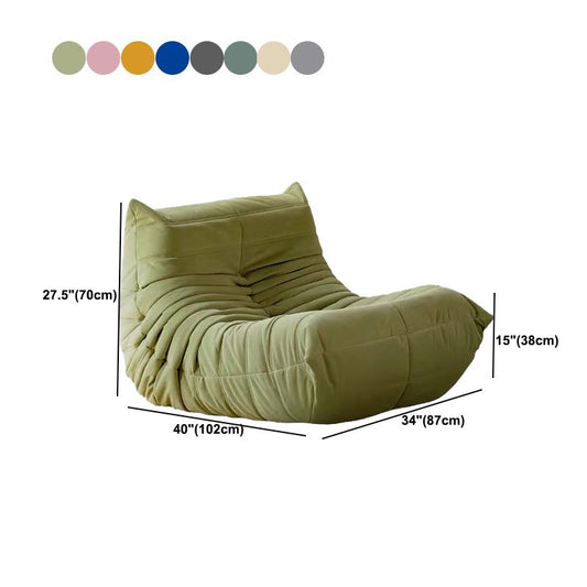 Mid-Century Modern Armless Lounge Chair Fixed Back Accent Room Chair for Bedroom Clearhalo 'Accent Chairs' 'accent_chairs' 'Chairs & Seating' 'furn' 'furn_accent_chairs' 'Furniture' 'Living Room Furniture' 1200x1200_865c9481-83b0-49e1-bf9d-4939461263cc