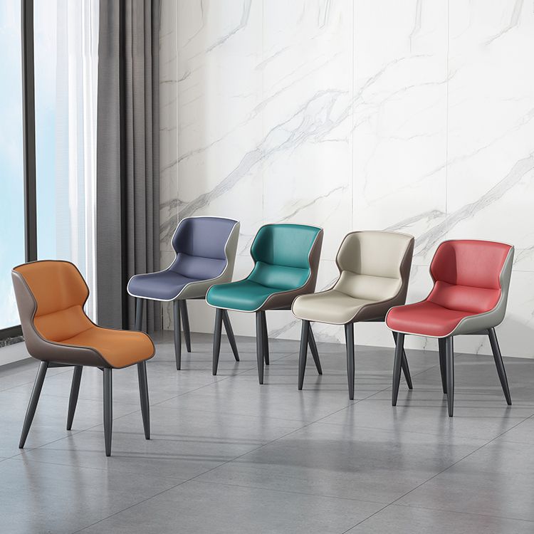 Industrial Home Arm Chair Wingback Metal Upholstered Dining Room Chair (Set of 2) Clearhalo ' kitchen&dining_furn' 'Dining Chairs' 'Dining Tables & Seating' 'dining_chair' 'furn' 'furn_dining_chair' 'Furniture' 'furniture_dining_chair' 'Kitchen & Dining Furniture' 'kitchen' 1200x1200_865d6eb4-d32d-4933-b3f8-308a22a408f3