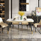 Rectangle Dining Table Traditional Luxury Dining Table with 4 Legs Clearhalo 'Dining Tables & Seating' 'Dining Tables' 'dining_table' 'furn' 'furn_dining_table' 'Furniture' 'furniture_dining_table' 'Kitchen & Dining Furniture' 'kitchen' 'kitchen_dining_table' 1200x1200_865fdfa3-d3c1-4b28-8f6a-fedec9241c26