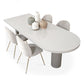 Free Form Modern Dining Table White Tone Fixed Table with 3 Legs for Dining Room Clearhalo ' dining_table' 'Dining Tables & Seating' 'Dining Tables' 'furn' 'furn_dining_table' 'Furniture' 'furniture_dining_table' 'Kitchen & Dining Furniture' 'kitchen&dining_furn' 'kitchen' 'kitchen_dining_table' 1200x1200_8663991f-66fd-4793-9fa3-3df79a7877ee