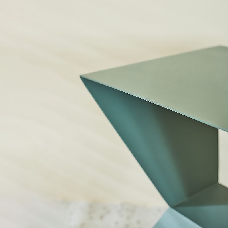 Rectangle Steel Top Side Table 19.68" Tall Abstract Base End Table with Shelves Clearhalo 'Coffee & Accent Tables' 'End & Side Tables' 'end_side_tables' 'furn' 'furn_end_side_tables' 'Furniture' 'Living Room Furniture' 1200x1200_8663f3c9-1542-400b-9c30-60b822f9ede1