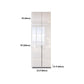 Contemporary Wooden Wardrobe White Colour Wardrobe Closet with Garment Rod