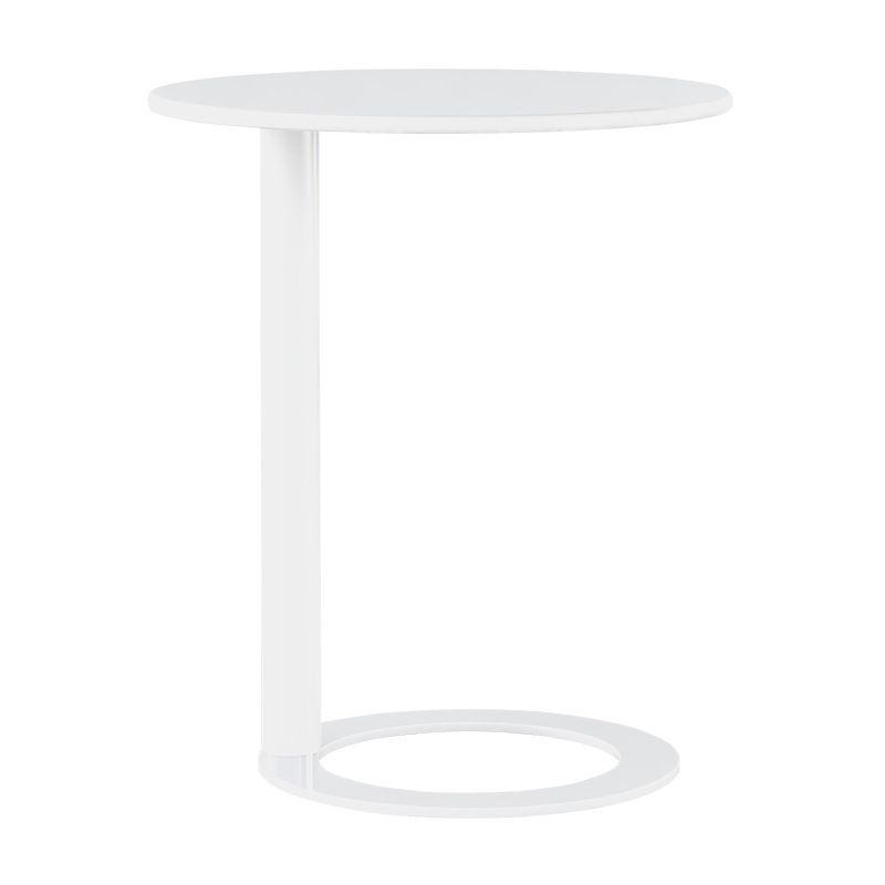 Minimalist Metal Side End Table Pedestal Side End Table for Bedroom