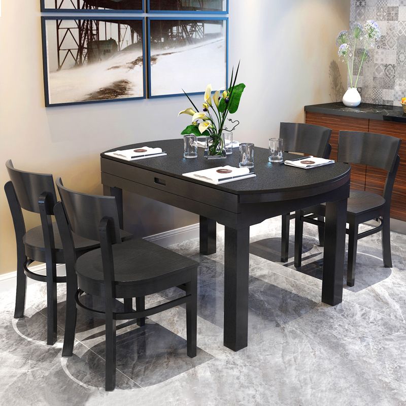 Industriële armloze eetkamerstoelen Solid Wood Dining Side Stoel