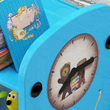 Estantería de plástico contemporánea estantería de espalda cerrada para sala de estar