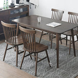 54"L Solid Wood Dining Table 4 Legs Base Rectangle Shape Table in Modern Style Clearhalo ' dining_table' 'Dining Tables & Seating' 'Dining Tables' 'furn' 'furn_dining_table' 'Furniture' 'furniture_dining_table' 'Kitchen & Dining Furniture' 'kitchen&dining_furn' 'kitchen' 'kitchen_dining_table' 1200x1200_8667bd5e-43ec-4782-bcee-61119ecea139