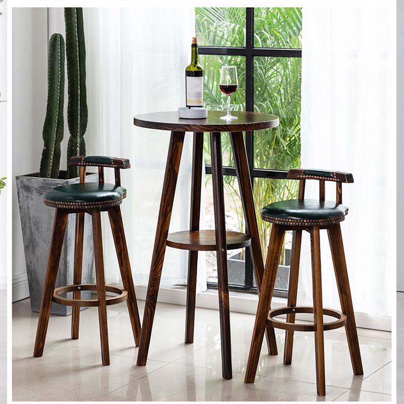 Traditional Counter Bar Stool Leather Armless Bar Stool with Footrest Wood Base Clearhalo 'Bar Furniture' 'Bar Stools' 'bar_stools' 'furn' 'furn_bar_stools' 'furniture_bar_stools' 'Kitchen & Dining Furniture' 'kitchen&dining_furn' 'kitchen' 'kitchen_furn' Furniture' 1200x1200_866951d8-6599-4cd1-aee4-b2221fccba73