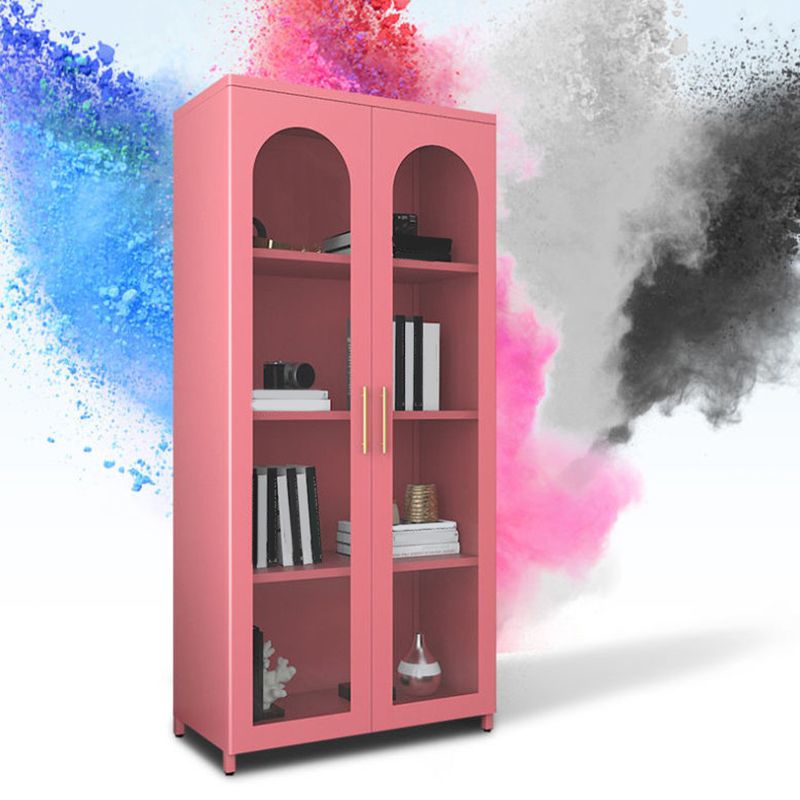 Mobile moderno mobile in metallo porte in vetro armadio a buffet per camera da letto