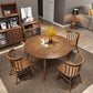 Industrial Solid Wood Dining Table Extendable Trestle Dining Table with 4 Legs Clearhalo 'Dining Tables & Seating' 'Dining Tables' 'dining_table' 'furn' 'furn_dining_table' 'Furniture' 'furniture_dining_table' 'Kitchen & Dining Furniture' 1200x1200_866b7a79-863f-4131-89b1-ec6d2b42c438