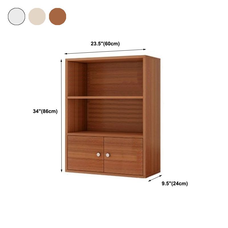 Engineer Wood Contemporary Bookshelf Closed Back Bookcase for Home Office