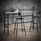 Industrial Style Bar Set 1/3 Pieces Solid Wood Rectangle Pub Dining Set for Indoor Clearhalo 'Bar Furniture' 'furn' 'furn_home_bar_bar_sets' 'Furniture' 'Home Bars & Bar Sets' 'home_bar_bar_sets' 'Kitchen & Dining Furniture' 1200x1200_866d0919-7ffa-466b-bdec-a81f0617de99
