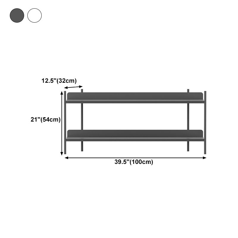 12.60 "W boekenkast hedendaagse stijl open back -boekenplank voor thuiskantoor