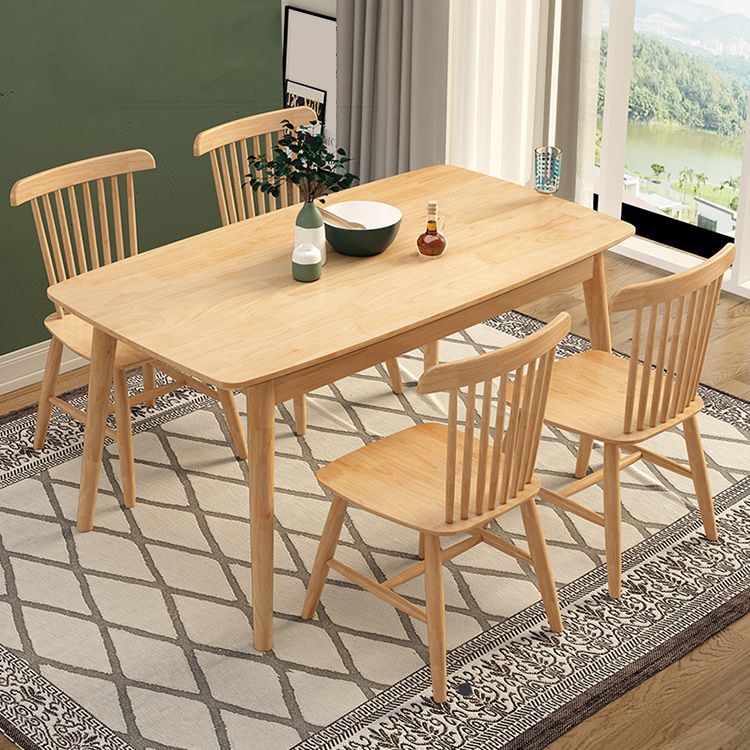 1/2/5/7 Pieces Rectangle Modern Wood Furniture Standard Height Dining Table Set Clearhalo 'Dining Room Sets' 'Dining Tables & Seating' 'dining_room_set' 'furn' 'furn_dining_room_set' 'Furniture' 'furniture_dining_room_set' 'Kitchen & Dining Furniture' 'kitchen&dining_furn' 'kitchen' 1200x1200_866e62fb-bddf-497c-98f3-1c9a70cb2afd