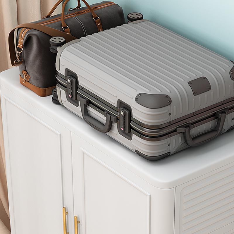 Contemporary 2-Door Wardrobe Armoire Plastic Storage Cabinet Clearhalo 'Armoires & Wardrobes' 'armoires_wardrobes' 'Bedroom Furniture' 'furn' 'furn_armoires_wardrobes' 'Furniture' 1200x1200_866ed3cb-7c65-4f94-98c5-43a142ba732f