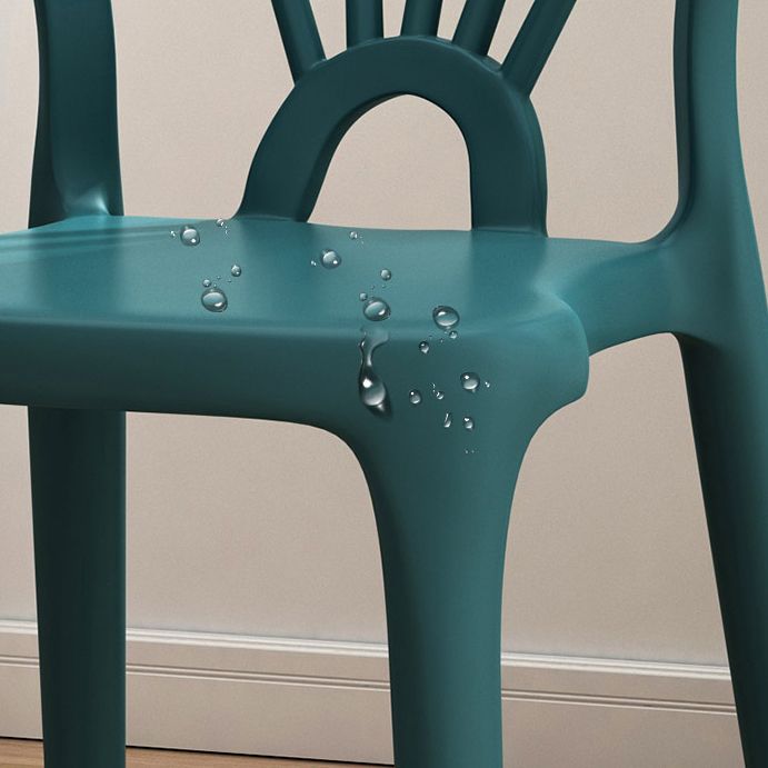 Matte Finish Contemporary Home Side Chair Plastic Slat Back Dining Chair Clearhalo ' kitchen&dining_furn' 'Dining Chairs' 'Dining Tables & Seating' 'dining_chair' 'furn' 'furn_dining_chair' 'Furniture' 'furniture_dining_chair' 'Kitchen & Dining Furniture' 'kitchen' 1200x1200_866fb53e-004b-4ec5-a81e-91f97413a076