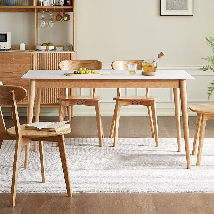 Sintered Stone Top Table White Dining Table for Kitchen Room