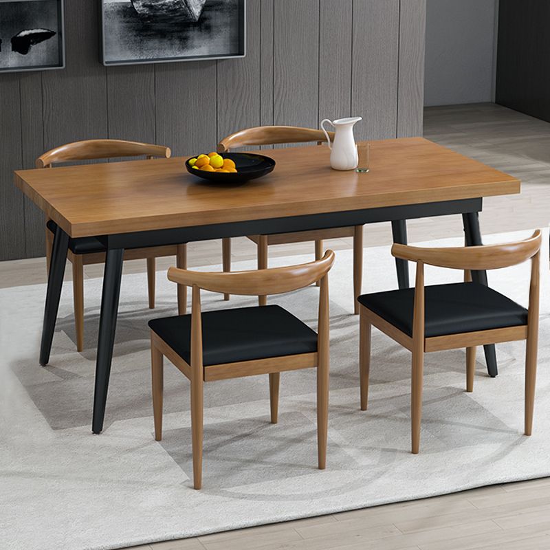 Industrial 1/2/5/7 Pieces Dining Set Solid Wood Dining Table Set Clearhalo 'Dining Room Sets' 'Dining Tables & Seating' 'dining_room_set' 'furn' 'furn_dining_room_set' 'Furniture' 'furniture_dining_room_set' 'Kitchen & Dining Furniture' 'kitchen&dining_furn' 'kitchen' 1200x1200_86765f23-c4a9-4eb8-acce-4825e58f7724