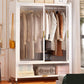 Combinaison de style moderne armoire en verre armoire pour chambre à coucher