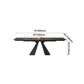 Modern Style Gray Dining Table Rectangle Sintered Stone Dining Table with Black Frame Clearhalo ' dining_table' 'Dining Tables & Seating' 'Dining Tables' 'furn' 'furn_dining_table' 'Furniture' 'furniture_dining_table' 'Kitchen & Dining Furniture' 'kitchen&dining_furn' 'kitchen' 'kitchen_dining_table' 1200x1200_86789350-2c7b-4fa2-b597-7799de25a99b