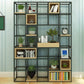 Moderno libreria in legno massiccio metallo etagere libreria aperta 9,8 "w