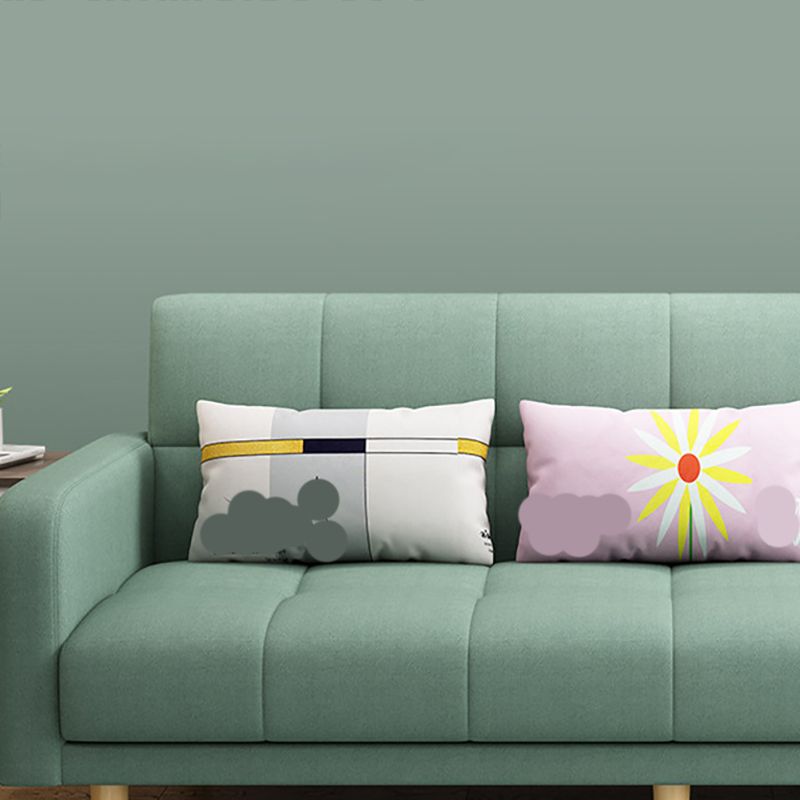 Modern Style Wooden Base Scientific Cloth Cushion with Pillow Rectangular Sofa Clearhalo 'furn' 'furn_sofas' 'Furniture' 'furniture_sofas' 'kitchen' 'kitchen_sofas' 'Living Room Furniture' 'Sofa' 'sofas' 1200x1200_867a6cda-9e7c-4e7a-9de7-407f00b147eb