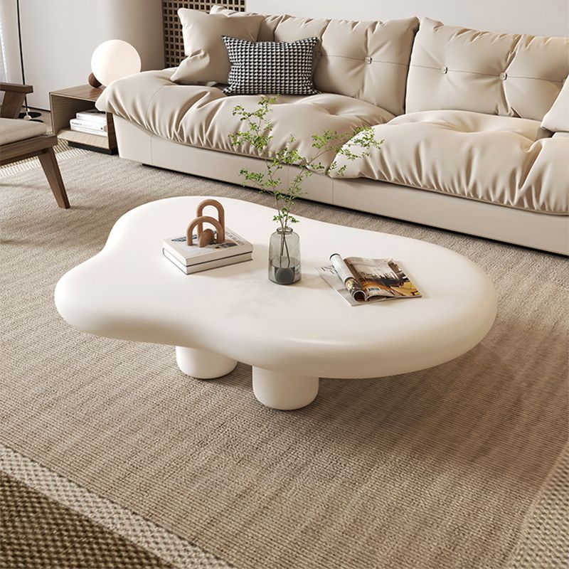 Scandinavian Free Form Coffee Table Wooden 4 Legs Cocktail Table Clearhalo 'Coffee & Accent Tables' 'Coffee Tables' 'coffee_tables' 'furn' 'furn_coffee_tables' 'Furniture' 'Living Room Furniture' 1200x1200_867acc63-7515-46ed-ad53-11931cfa8fb7