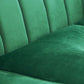 Sewn Pillow Back Sofa with Sloped Arms for Three People 31.5" High