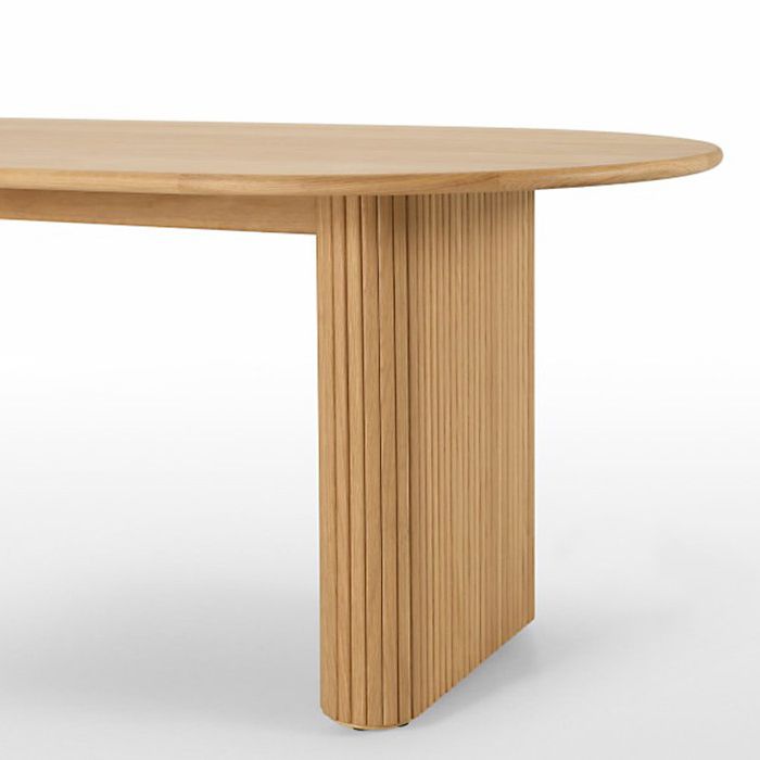 Contemporary Solid Wood Table Oval Double Pedestal Home Kitchen Furniture Clearhalo ' dining_table' 'Dining Tables & Seating' 'Dining Tables' 'furn' 'furn_dining_table' 'Furniture' 'furniture_dining_table' 'Kitchen & Dining Furniture' 'kitchen&dining_furn' 'kitchen' 'kitchen_dining_table' 1200x1200_867c272c-ee6f-40d9-a695-18e25a0826d4