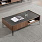 Rectangular Slate Top Coffee Table 4 Legs Cocktail Table with Storage Clearhalo 'Coffee & Accent Tables' 'Coffee Tables' 'coffee_tables' 'furn' 'furn_coffee_tables' 'Furniture' 'Living Room Furniture' 1200x1200_867d2f57-0b0c-409f-a3b1-195903e00d8a