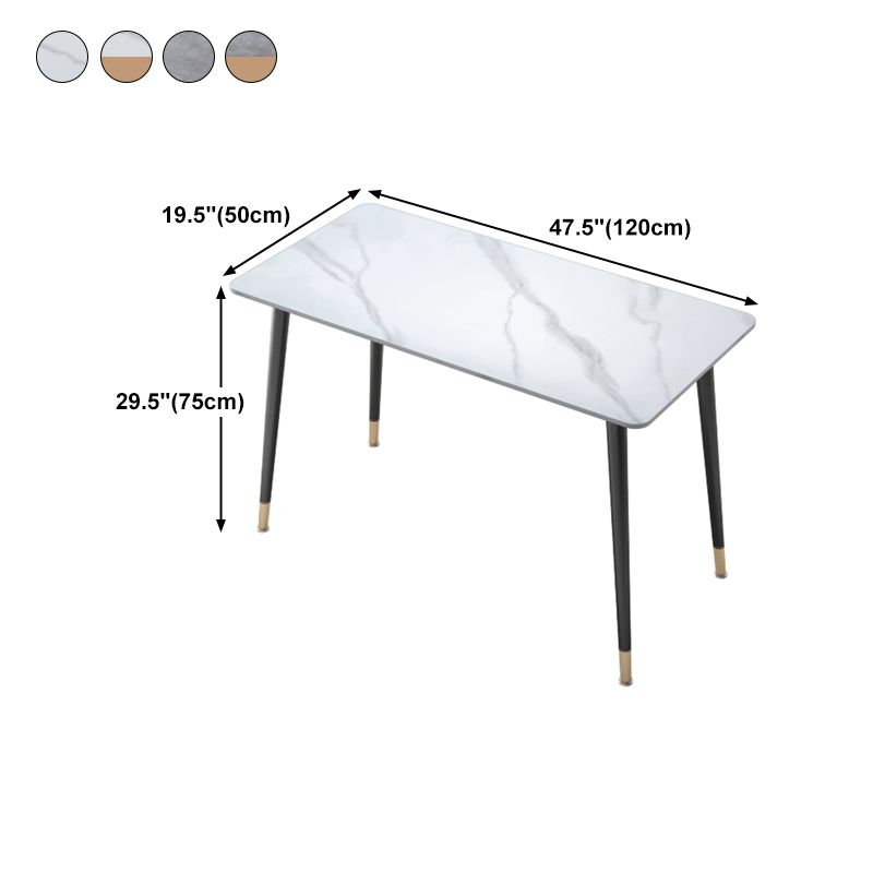 Glam Style Writing Desk Rectangular Home Parsons Base Office Desk Clearhalo 'furn' 'furn_office_desk' 'Furniture' 'furniture_office_desk' 'Office Desks' 'Office Furniture' 'office_desk' 1200x1200_867d6953-2da7-41fa-bc89-e0e64484c14f