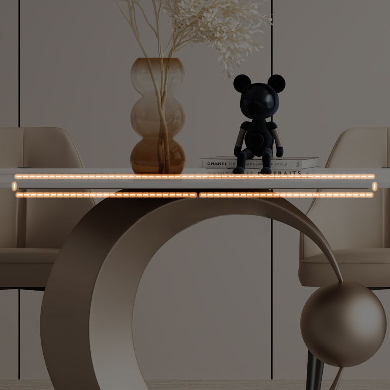 Luxury Sintered Stone Top Dining Set Rectangle 1/3/4/6/7 Pieces Dining Table with Chairs Clearhalo 'Dining Room Sets' 'Dining Tables & Seating' 'dining_room_set' 'furn' 'furn_dining_room_set' 'Furniture' 'furniture_dining_room_set' 'Kitchen & Dining Furniture' 1200x1200_867e504a-f92f-4eb9-b21d-07efe67a2d51