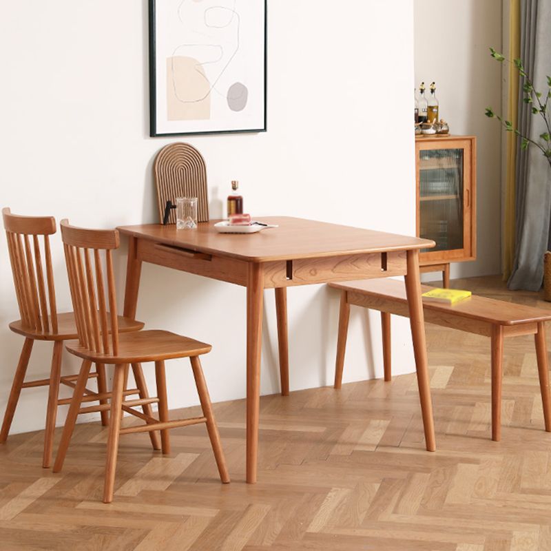 Rectangle Solid Wood Foldable Table Modern Dining Table with 4 Legs for Restaurant Clearhalo ' dining_table' 'Dining Tables & Seating' 'Dining Tables' 'furn' 'furn_dining_table' 'Furniture' 'furniture_dining_table' 'Kitchen & Dining Furniture' 'kitchen&dining_furn' 'kitchen' 'kitchen_dining_table' 1200x1200_867f8945-08c1-4d5e-9be0-f4219a1b1653