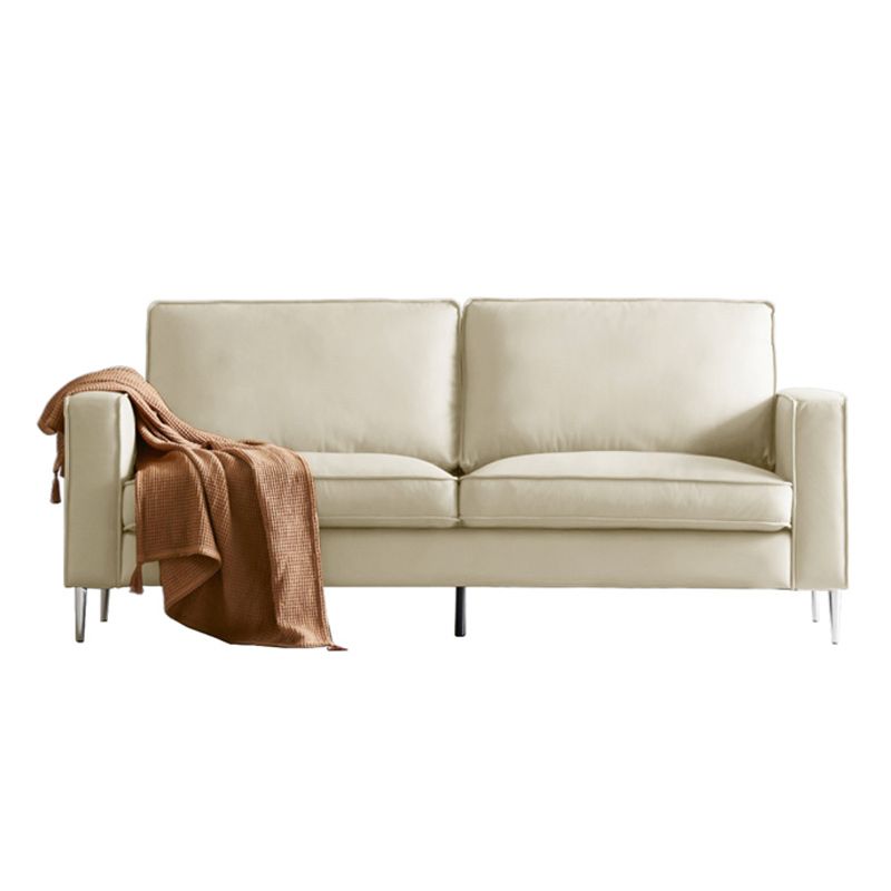 Cushions Faux Leather Square Arm Sofa with Stain Resistant and Waterproof Clearhalo 'furn' 'furn_sofas' 'Furniture' 'furniture_sofas' 'kitchen' 'kitchen_sofas' 'Living Room Furniture' 'Sofa' 'sofas' 1200x1200_86804928-a3a3-4ce7-9ddf-4d53ecabf4df