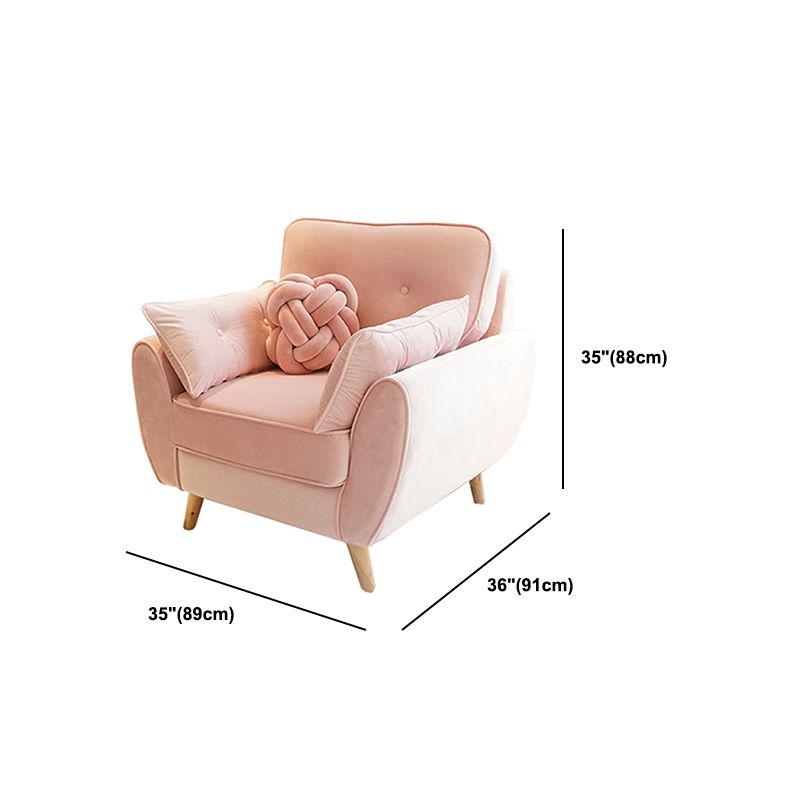 Divano standard contemporaneo set di divano braccio svasato con cuscini